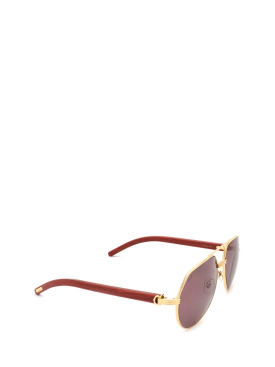 26FW 까르띠에 선글라스 CT0272S 004 GOLD BURGUNDY - CARTIER