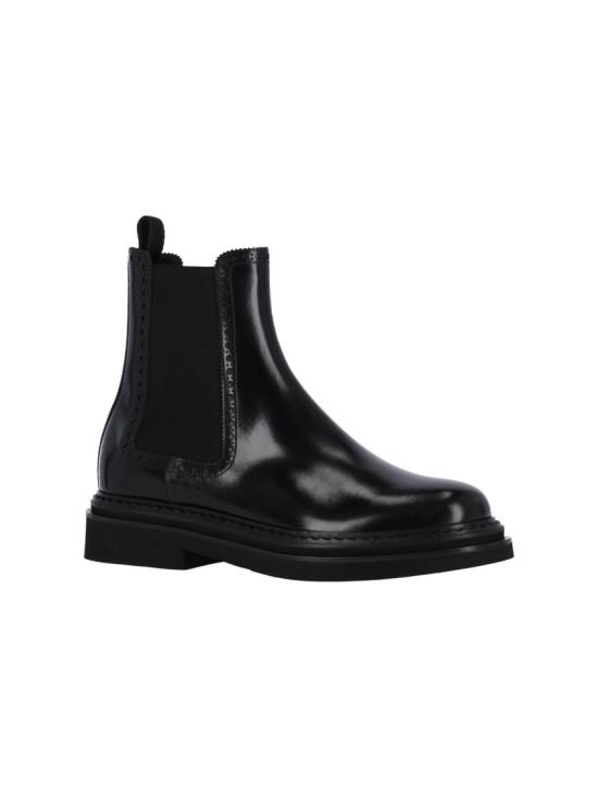 25FW 돌체앤가바나 브러쉬드 카프스킨 앵클 부츠 A60592 A120380999 Black - DOLCE & GABBANA