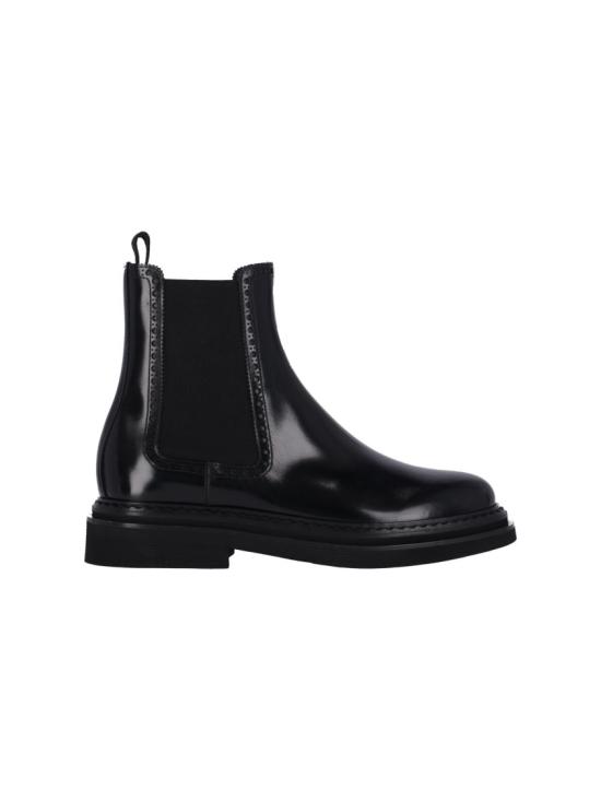 25FW 돌체앤가바나 브러쉬드 카프스킨 앵클 부츠 A60592 A120380999 Black