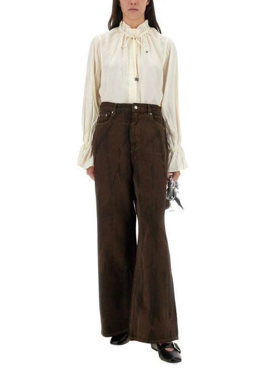 25FW 가니 오버다이드 헤비 데님 베기 팬츠 J1737 979 Brown - GANNI