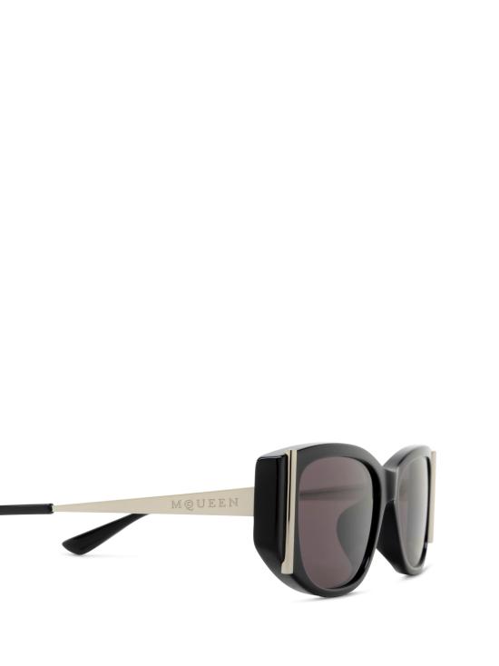 26FW 알렉산더 맥퀸 선글라스 AM0494SA 001 BLACK - ALEXANDER MCQUEEN