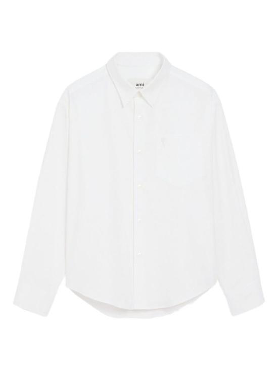 25FW 아미 긴팔 셔츠 USH766 C00031 168 BLANC NATUREL
