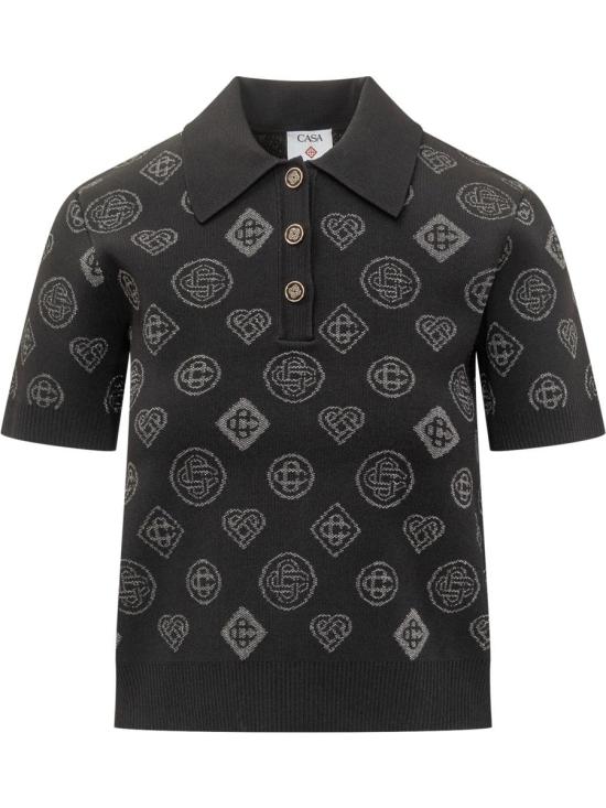 25FW 카사블랑카 셔츠 AW25KW107701 01 Black