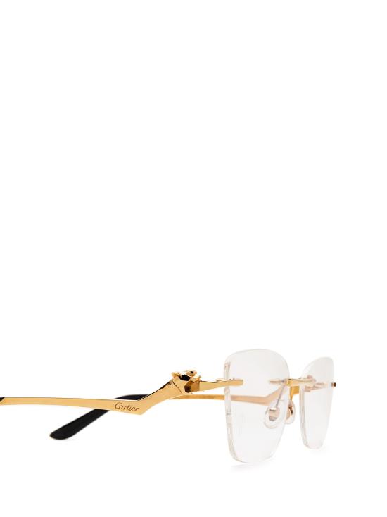 26FW 까르띠에 림리스 무테 안경 CT0120O 001 GOLD - CARTIER