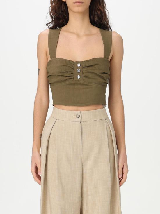 25FW 핑코 민소매 티셔츠 104885A0IM X26 Military