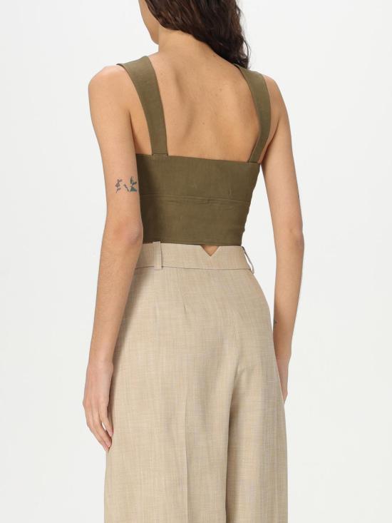 25FW 핑코 민소매 티셔츠 104885A0IM X26 Military - PINKO