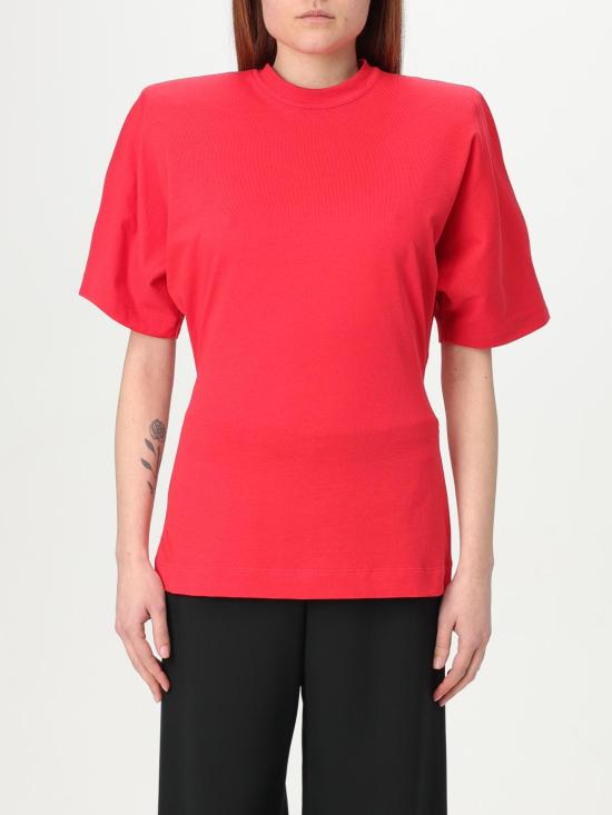 25FW 핑코 반팔 티셔츠 105217A2M2 RA1 Red