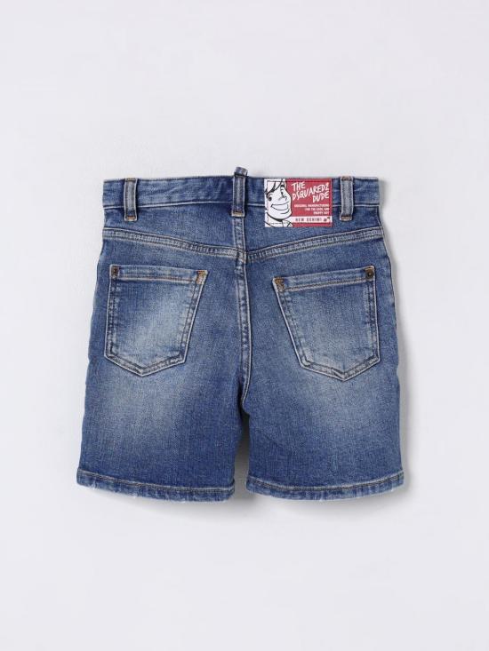 25FW [키즈] 디스퀘어드2 쇼츠/버뮤다 DQ2838D0ABX DQ01 Denim - DSQUARED2