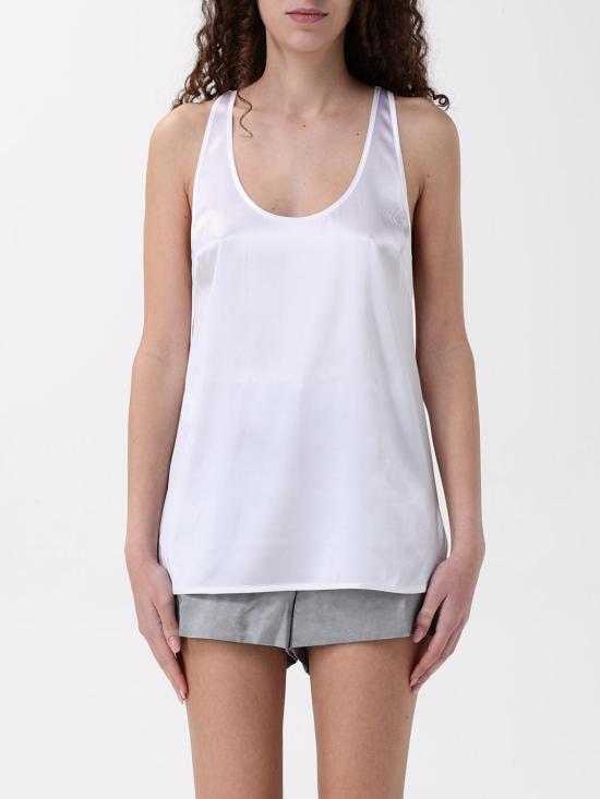 25FW 핑코 민소매 티셔츠 104670A2JR Z05 White