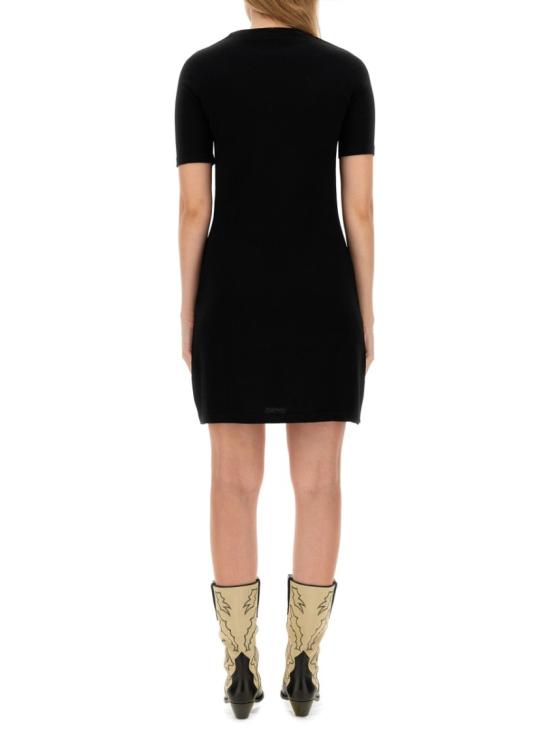  모스키노 미디 원피스 04905401 0555 Black - MOSCHINO