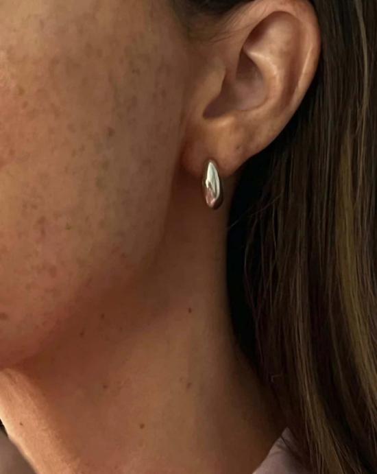  브레넌 스튜디오 이어링 아페리티프 후프 실버 - BRENNAN STUDIOS