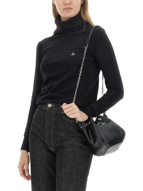  비비안웨스트우드 터틀넥 18030033 Y0006N403 Black - VIVIENNE WESTWOOD