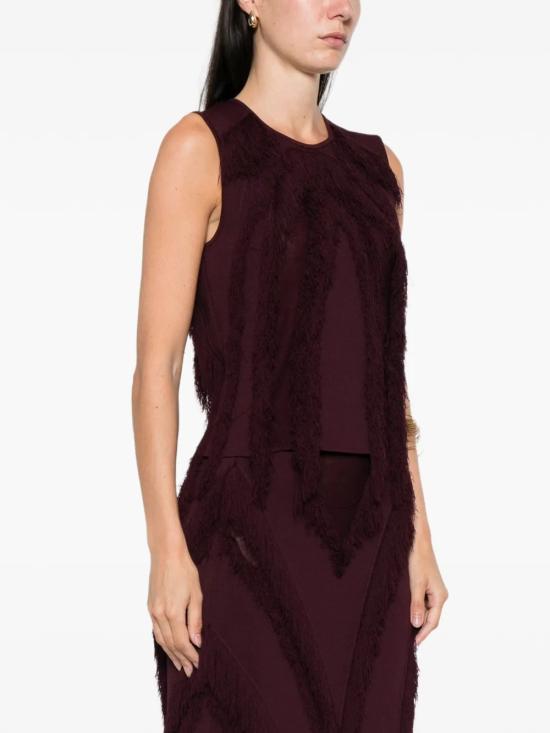 25FW 울라 존슨 민소매 티셔츠 PF250725MHGY Bordeaux - ULLA JOHNSON