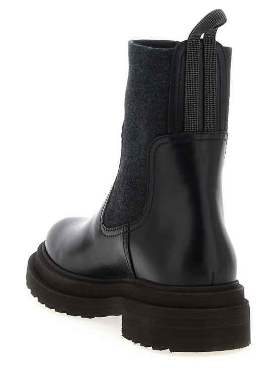  브루넬로 쿠치넬리 부츠 MZOLG3034C101 Black - BRUNELLO CUCINELLI