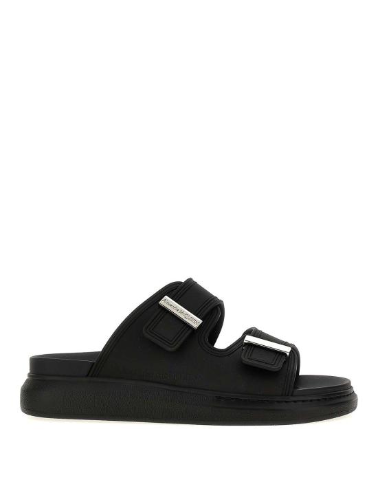 26SS 알렉산더 맥퀸 하이브리드 슬라이드 658063W4Z511081 Black