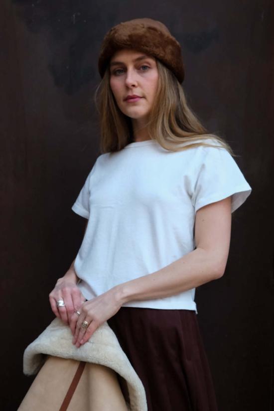  르 본 숍 반팔 티셔츠 Le Bon Shoppe The Little Boy 티셔츠 빈티지 화이트 - Le Bon Shoppe