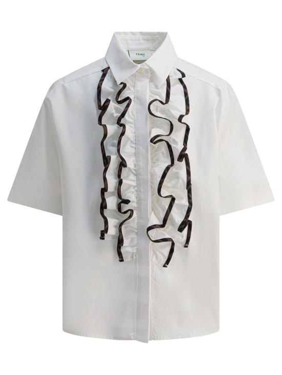 25FW [키즈] 펜디 셔츠 JFC136 AEXZF0TU9 WHITE