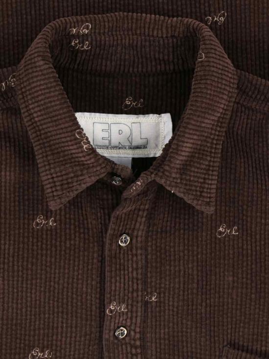 25FW 이알엘 긴팔 셔츠 ERL11B0101 Brown - ERL