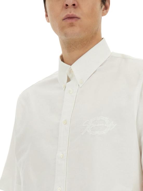  지방시 반팔 셔츠 BM611CG1ZF 100 White - GIVENCHY
