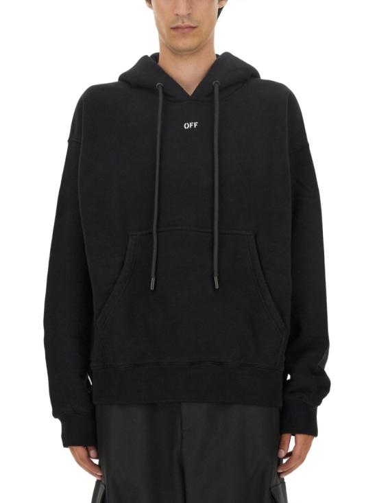  오프화이트 오프 스탬프 스케이트 후드 티셔츠셔츠 OMBB085 F23FLE0011001 Black