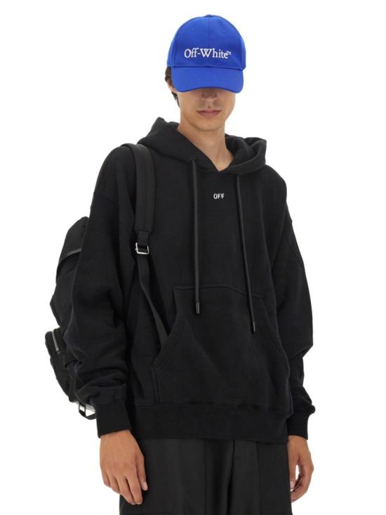  오프화이트 오프 스탬프 스케이트 후드 티셔츠셔츠 OMBB085 F23FLE0011001 Black - OFF WHITE