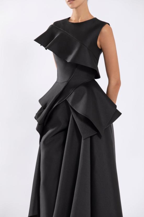  사이드 코베이시 팔라초 팬츠 미카도 비대칭 - SAIID KOBEISY