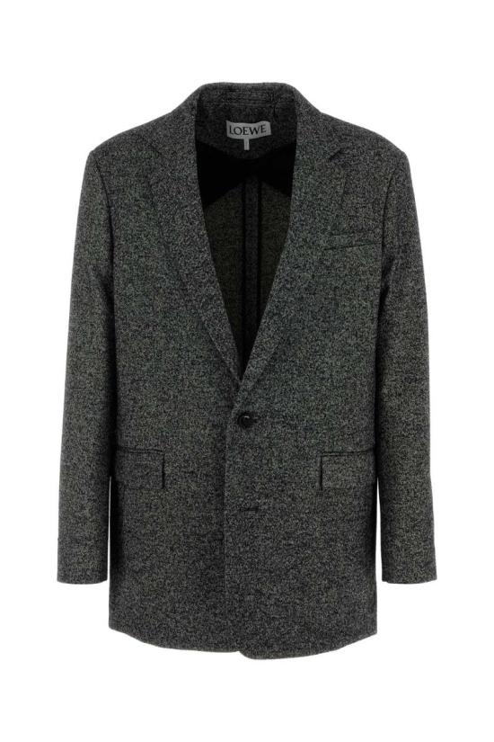 25FW 로에베 수트 자켓 H526Y03WC1 BLACKWHITE MULTICOLOURED