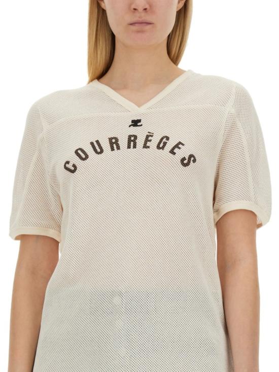  쿠레쥬 반팔 티셔츠 124JTS113 JS00941003 Neutrals - COURREGES