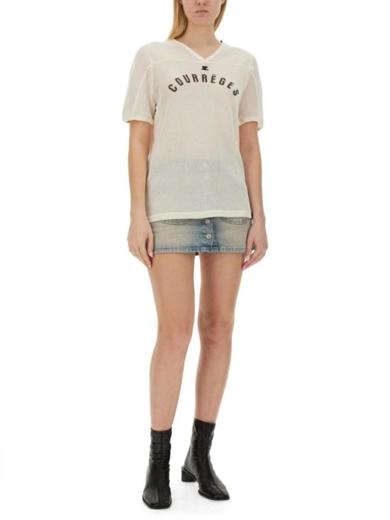  쿠레쥬 반팔 티셔츠 124JTS113 JS00941003 Neutrals - COURREGES