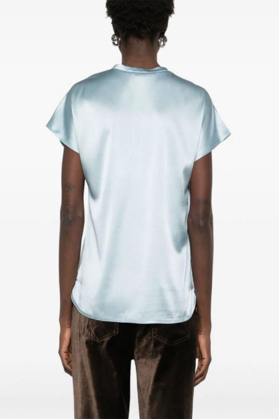 25SS 핑코 반팔 티셔츠 100100A2JRE28 Blue - PINKO