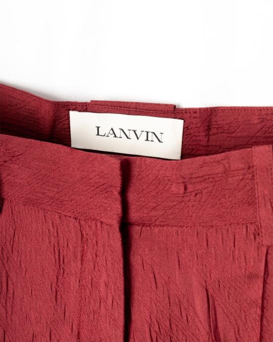 25FW 랑방 팔라초 팬츠 RW TR0010 6102 E25 310 CINOBER Red - LANVIN
