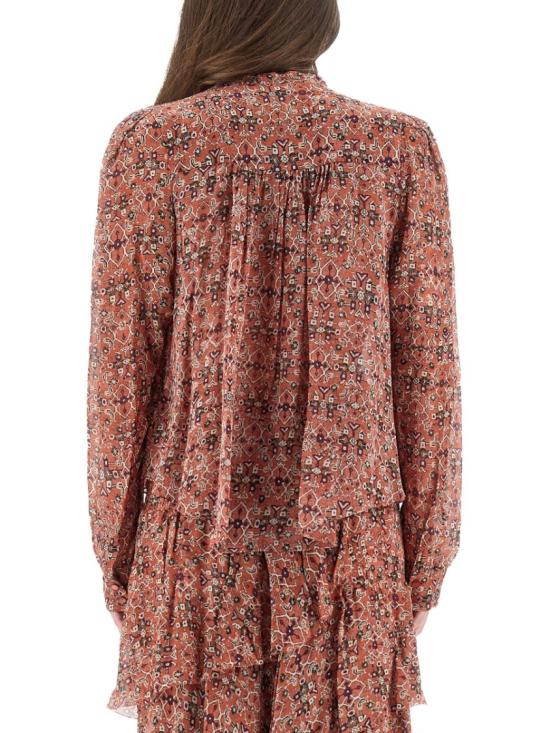 25FW 이자벨마랑에뚜왈 탑 HT0189FA C3J01E11RU Burgundy - ISABEL MARANT ETOILE