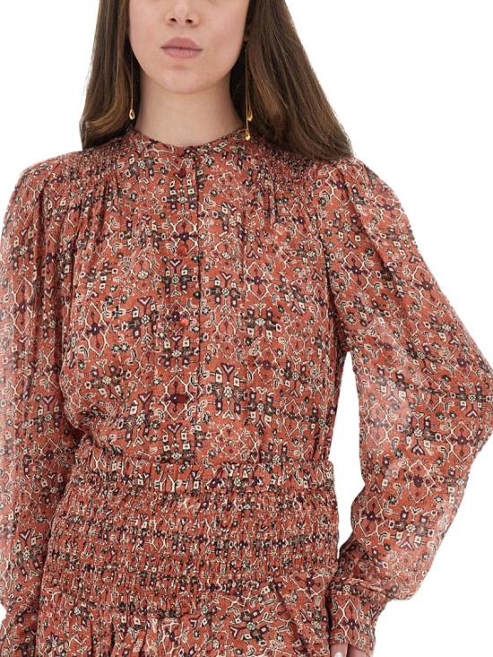 25FW 이자벨마랑에뚜왈 탑 HT0189FA C3J01E11RU Burgundy - ISABEL MARANT ETOILE
