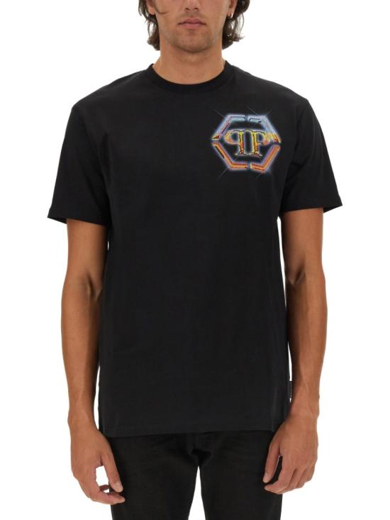  필립 플레인 반팔 티셔츠 MTK7342 PJY002N02 Black