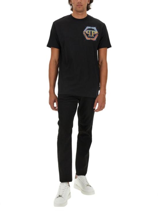  필립 플레인 반팔 티셔츠 MTK7342 PJY002N02 Black - PHILIPP PLEIN