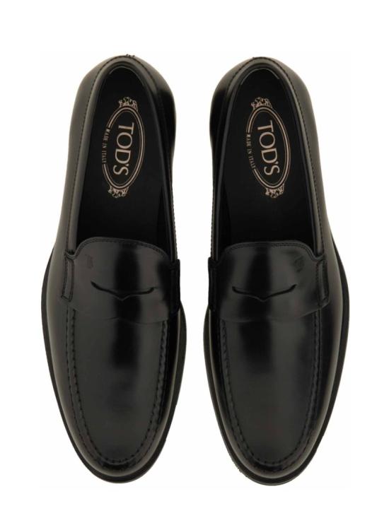 25FW 토즈 스탬프 모노그램 스웨이드 로퍼 XXM0ZF0Q920 PLSB999 Black - TODS