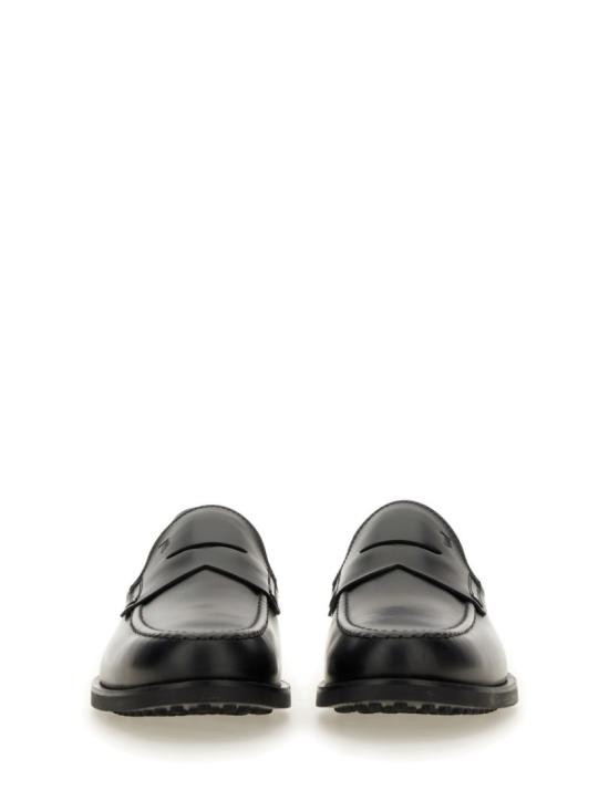 25FW 토즈 스탬프 모노그램 스웨이드 로퍼 XXM0ZF0Q920 PLSB999 Black - TODS