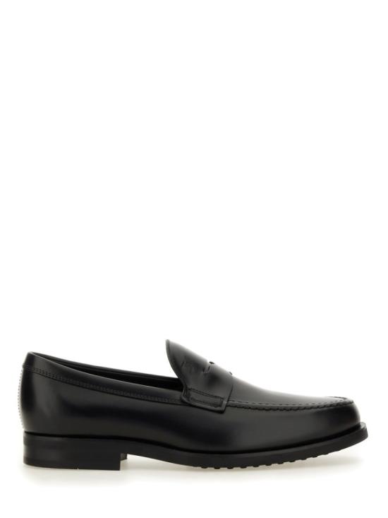 25FW 토즈 스탬프 모노그램 스웨이드 로퍼 XXM0ZF0Q920 PLSB999 Black