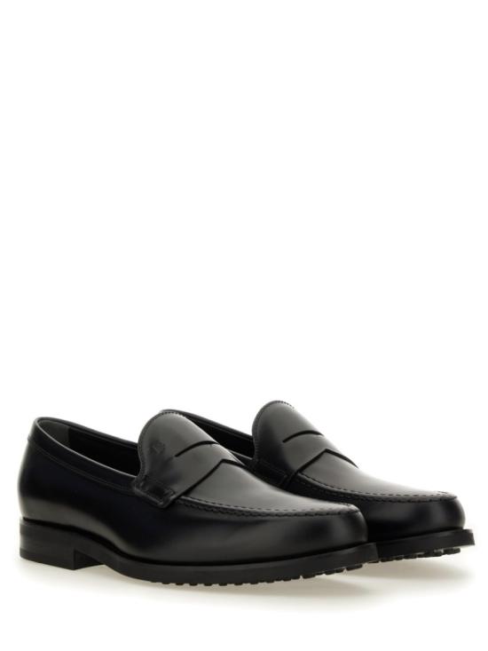 25FW 토즈 스탬프 모노그램 스웨이드 로퍼 XXM0ZF0Q920 PLSB999 Black - TODS
