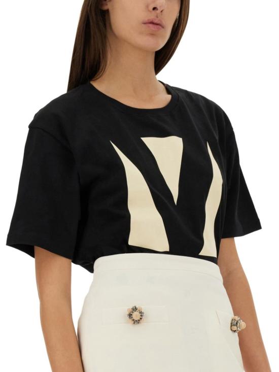 25SS 발렌티노 가라바니 반팔 티셔츠 6B3MG24H95W 0NO Black - VALENTINO GARAVANI