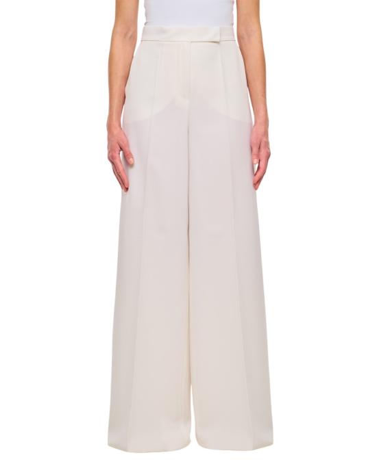 25SS 막스마라 NINFA 닌파 울 개버딘 트라우저 2511131011600001 White