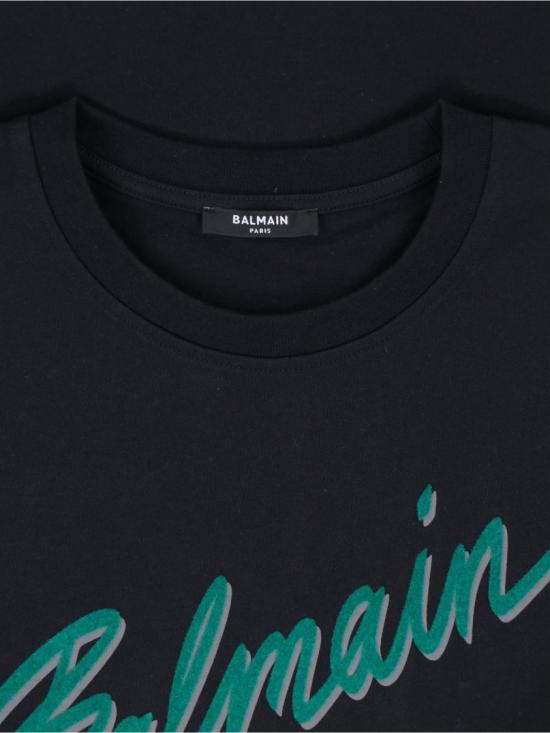 25FW 발망 반팔 티셔츠 FH1EG000BC86EOJ Black - BALMAIN