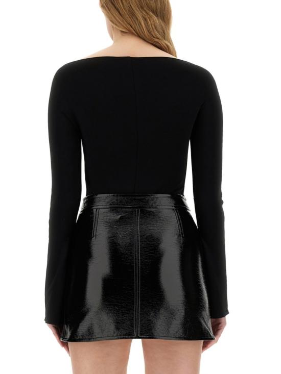  쿠레쥬 긴팔 티셔츠 224JBD078J S00669999 Black - COURREGES