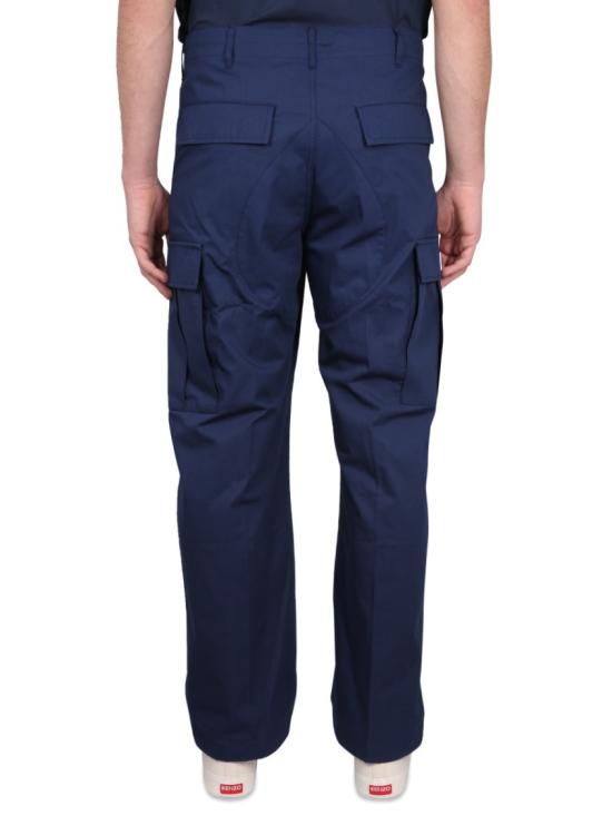  겐조 스트레이트 팬츠 FD55PA242 9DD77 Blue - KENZO