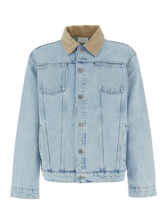 25SS 드롤드무슈 데님 자켓 PERMJT182CO123LBE Light blue