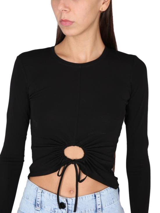  Proenza Schouler X White Label 긴팔 티셔츠 WL2314360 JY086001 Black - PROENZA SCHOULER