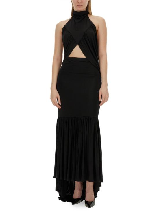  니나리찌 롱 스커트 24PJJU023RA0045 U9000 Black - NINA RICCI