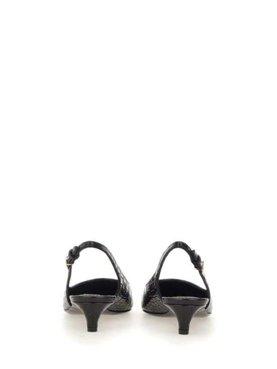  돌체앤가바나 크로커다일 이펙트 슬링백 CG0804 A54918B956 Black - DOLCE & GABBANA