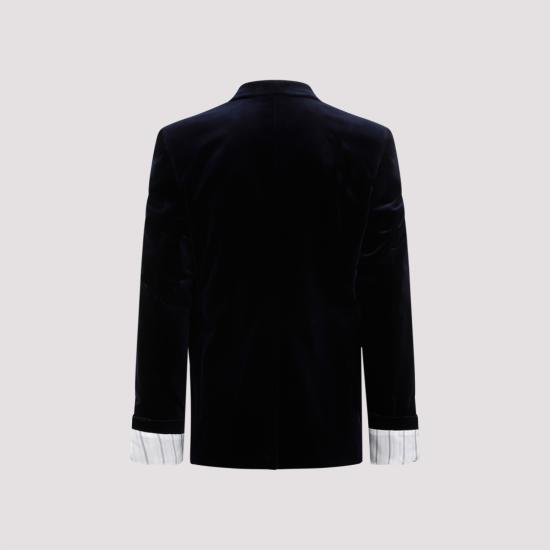  구찌 스트레치 코튼 벨벳 포멀 수트 자켓 753082 ZJV75 Black - GUCCI