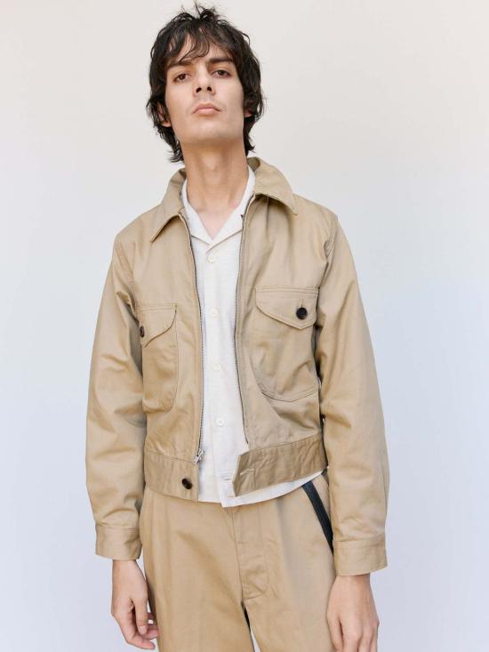  더 레터스 자켓 레터스 카키 코튼 트윌 워커스 재킷